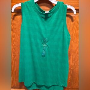 DSG Sleeveless Green Tank Top